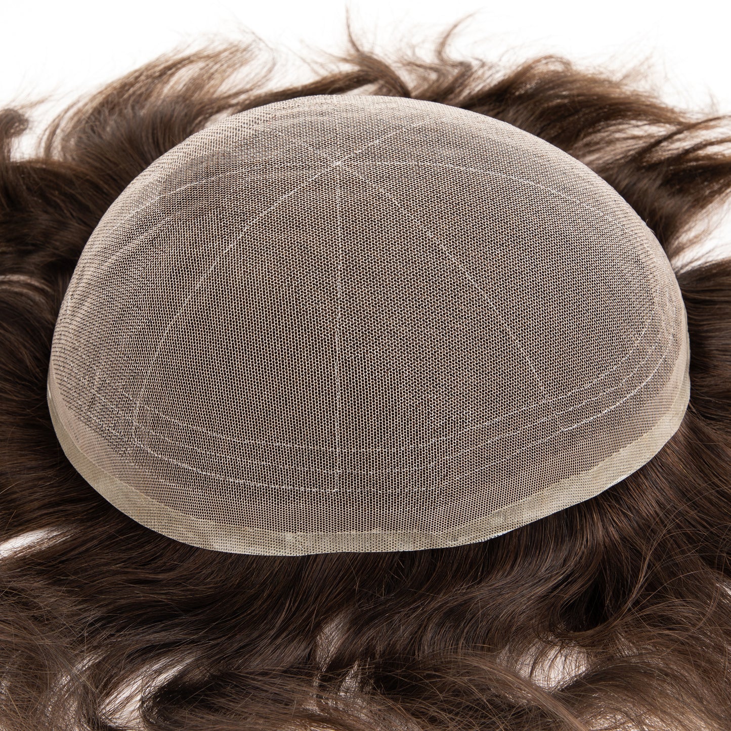 Male Hair Prosthesis Full Lace Base Man Wig Breathable Men's Capillary Prothesis 6" Wig For Men Lace Hair Replacement 120% Density