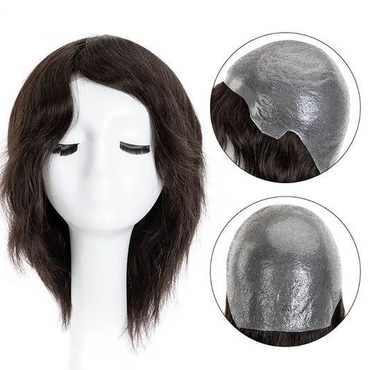 Full Cap Wig Durable Knotted Skin Wig High Quality Human Hair Wig Natural Hairline 100% Hand Tied Delicated Human Hair Wig