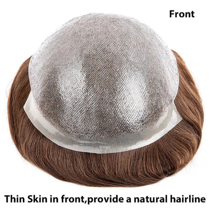 Durable Knotted Skin Base Hair Toppers For Women Long Straight Women Topper 100% Chinese Culticle Remy Human Hair Wigs Hairpiece 120% Density