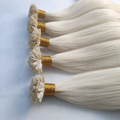 Keratin V Tip Human Hair Extensions 1g/pcs 100Pcs Straight Fusion Human Hair Extension Keratin Capsule Virgin Hair