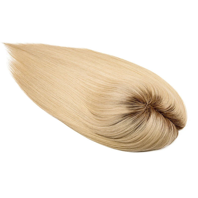 Women's PE Line Wig Premium Hand tied Topper For Women 100% Chinese Cuticle Remy Virgin Human Hair Topper 120% Density