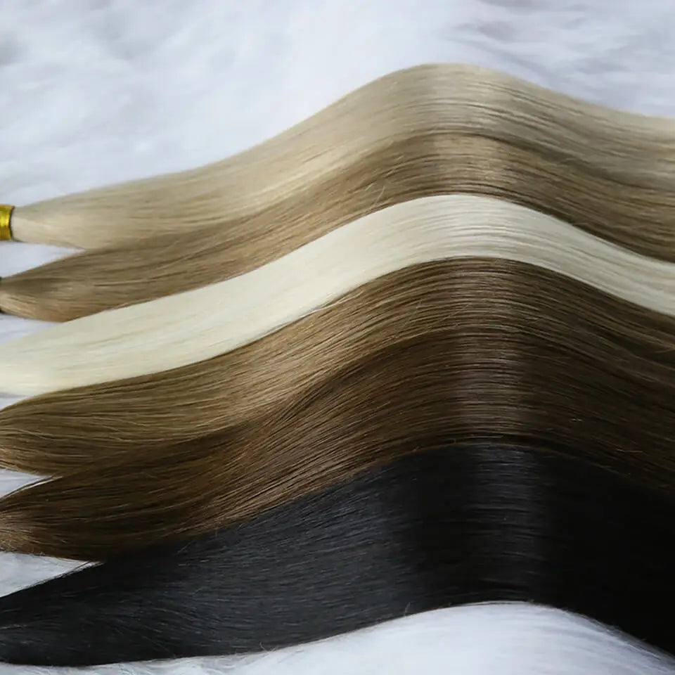 Straight Bulk Hair Human Hair For Braiding 100% Remy Human Braiding Hair Bundles No Weft 12-24Inch Bulk Hair Extensions 100g/pcs