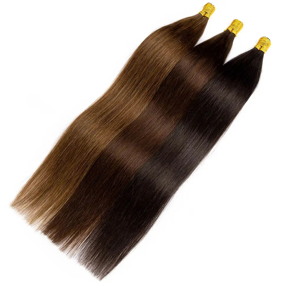 Tip Hair Extension Real Remy Human Hair Straight Keratina Tip Fusion Human Hair Extensions 12-24Inch